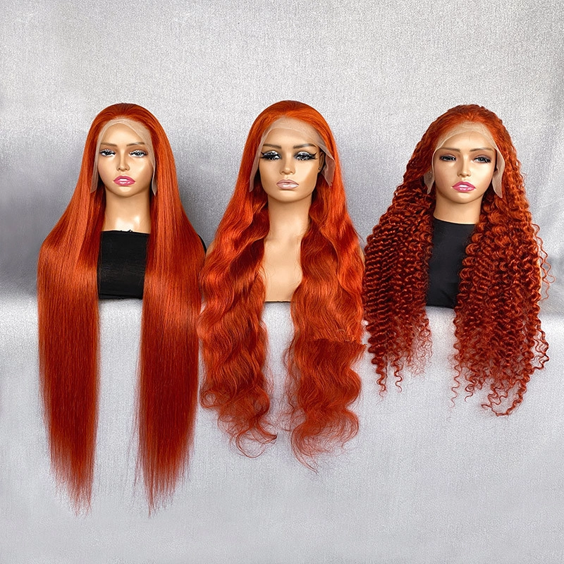 30inch Color As Pic 13x4 Lace Frontal Wig Straight Body Wave Deep Wave Wigs